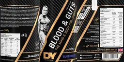Label for Blood & Guts Blueberry