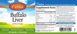 Label for Buffalo Liver
