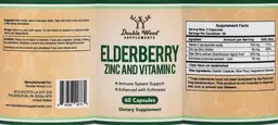 Label for Elderberry Zinc and Vitamin C