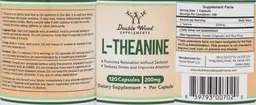 Label for L-Theanine 200 mg