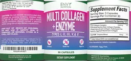 Label for Multi Collagen + Enzyme Types I, II, III, V, & X