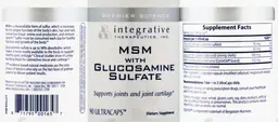 Label for MSM with Glucosamine Sulfate
