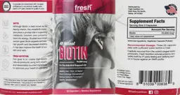 Label for Biotin 10,000 mcg