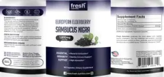 Label for European Elderberry