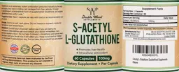Label for S-Acetyl L-Glutathione 100 mg