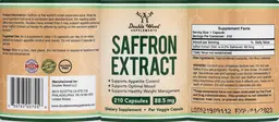 Label for Saffron Extract 88.5 mg