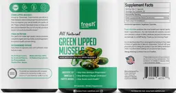 Label for Green Lipped Mussels