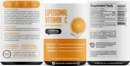 Label for Liposomal Vitamin C 1,500 mg