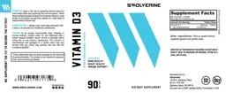 Label for Vitamin D3