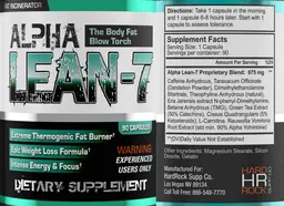 Label for Alpha Lean-7