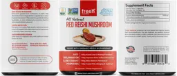 Label for Red Reishi Mushroom