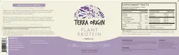 Label for Plant Protein Vanilla