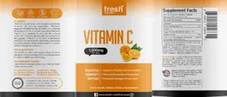 Label for Vitamin C 1,500 mg