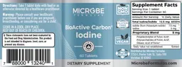 Label for BioActive Carbon Iodine