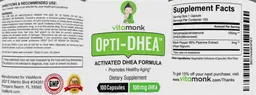 Label for Opti-DHEA