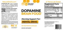 Label for Dopamine Brain Food