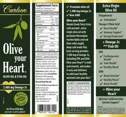 Label for Olive Your Heart Basil Flavor