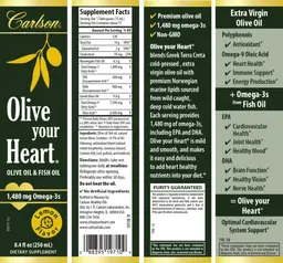 Label for Olive Your Heart Lemon Flavor