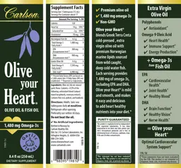 Label for Olive your Heart Garlic Flavor