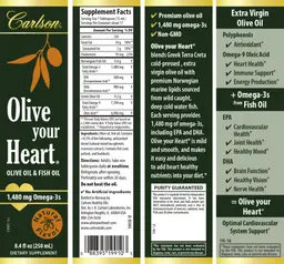 Label for Olive your Heart Natural Flavor