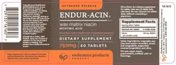 Label for ENDUR-ACIN 750 mg
