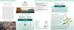 Label for Tulsi Tea Original Caffeine-Free
