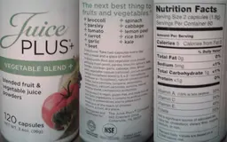 Label for Vegetable Blend +