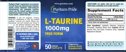 Label for L-Taurine 1000 mg