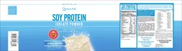 Label for Soy Protein Isolate Powder Natural Unflavored
