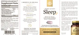 Label for Triple Action Sleep