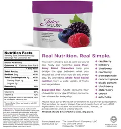 Label for Berry Blend +