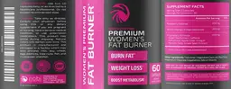 Label for Premium Women's Fat Burner