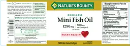 Label for Mini Fish Oil 1290 mg