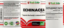 Label for Echinacea 450 mg