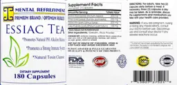 Label for Essiac Tea