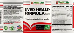 Label for Liver Health Formula 600 mg