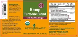 Label for Hemp Turmeric Blend