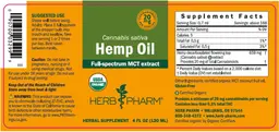 Label for Hemp Oil