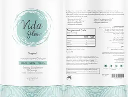 Label for Natural Marine Collagen Original