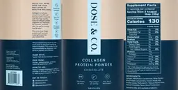 Label for Collagen Protein Powder Chocolate