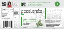 Label for Accelerate Premium Thermogenic Formula