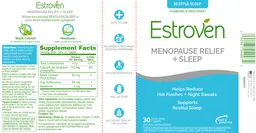 Label for Menopause Relief + Sleep