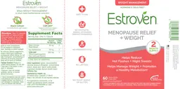 Label for Menopause Relief + Weight