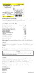 Label for PNV Prenatal Plus Multivitamin Tablet
