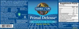 Label for HSO Probiotic Formula
