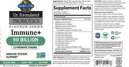 Label for Platinum Series Immune+