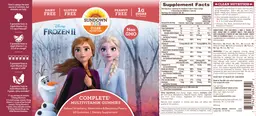 Label for Disney Frozen II Complete Multivitamin Gummies