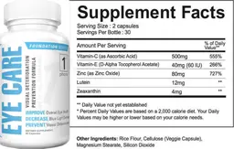 Label for Eye Care
