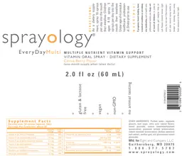 Label for Sprayology Everyday Multi