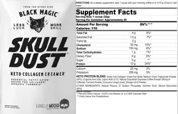Label for Skull Dust Vanilla Mocha